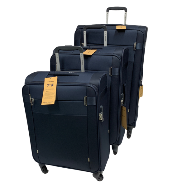 סט 3 מזוודות סמסונייט כחול