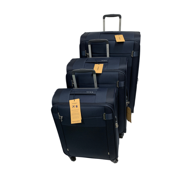 סט 3 מזוודות סמסונייט כחול